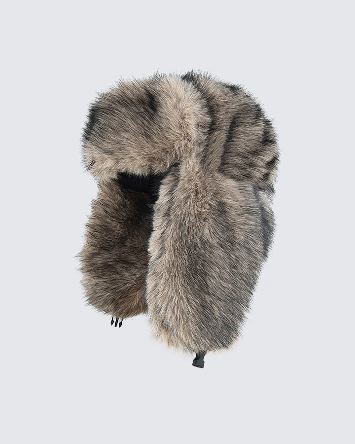 Faux Mink Long-Fur Trapper Hat - Image 3