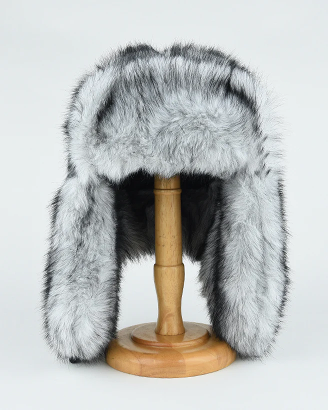 Faux Mink Long-Fur Trapper Hat - Image 6