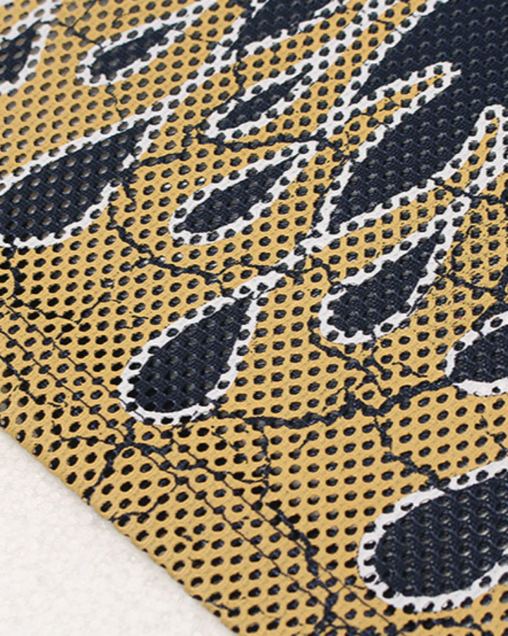 Flame Print Mesh Jersey Casual Tee - Image 5