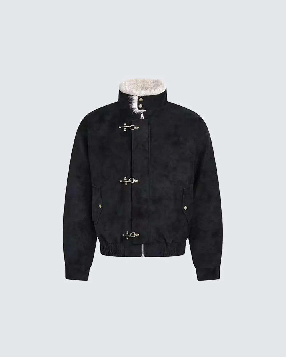 Fleece Lined Loose Fit Jacket