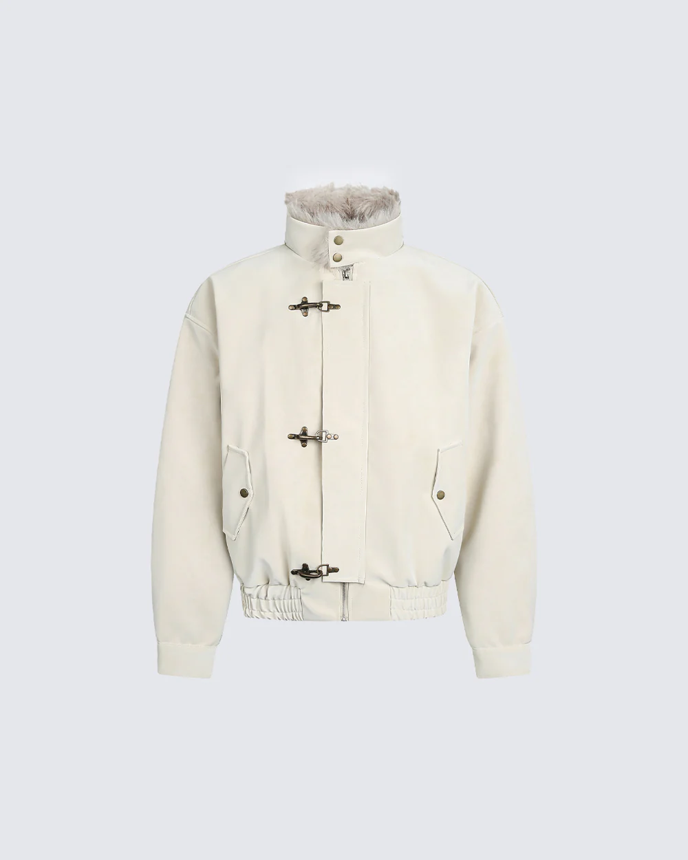 Fleece Lined Loose Fit Jacket - Image 2