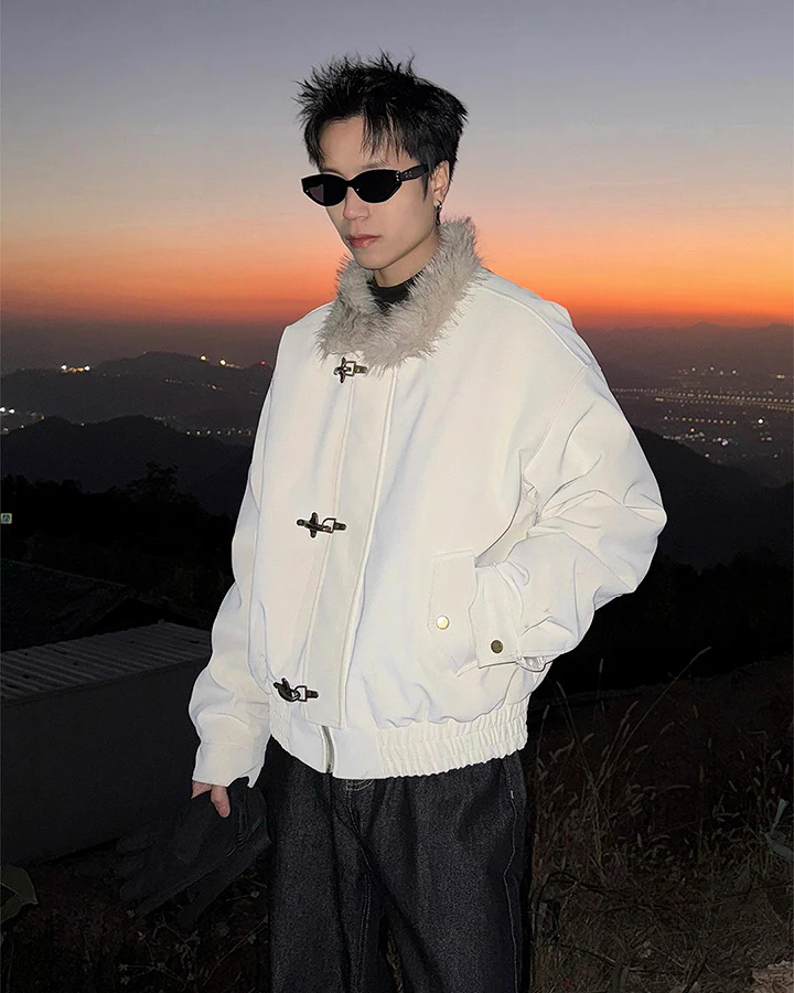 Fleece Lined Loose Fit Jacket - Image 4