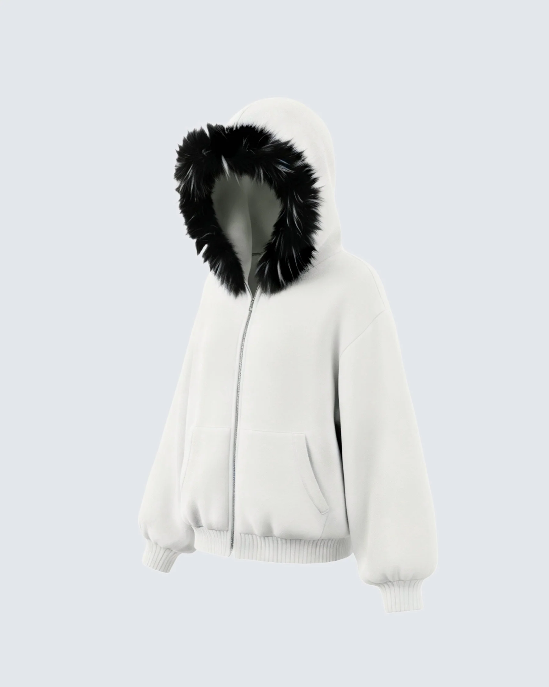 KIIKIO Fur Collar Cozy Hoodie - Image 10