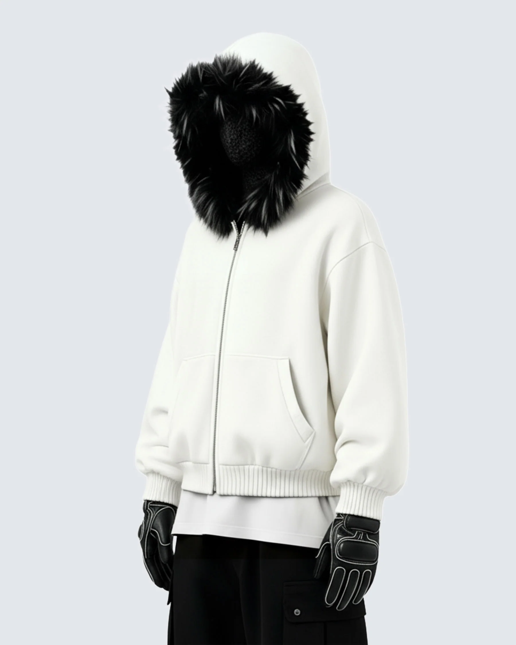 KIIKIO Fur Collar Cozy Hoodie - Image 13