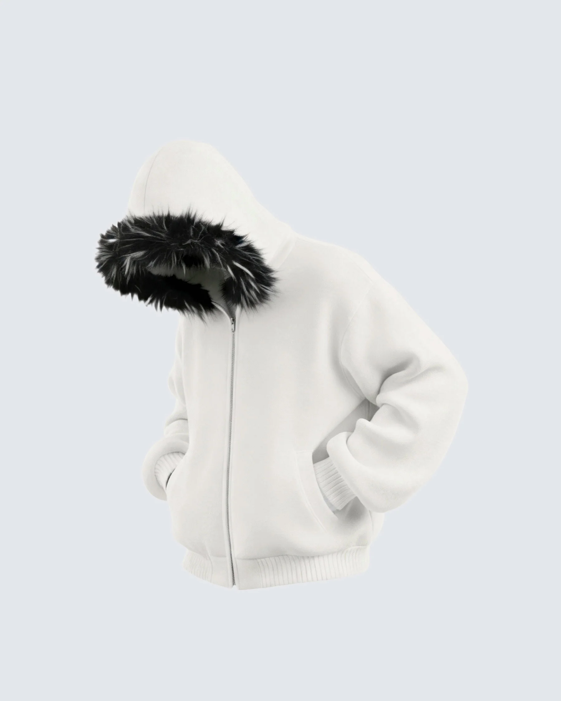 KIIKIO Fur Collar Cozy Hoodie - Image 4