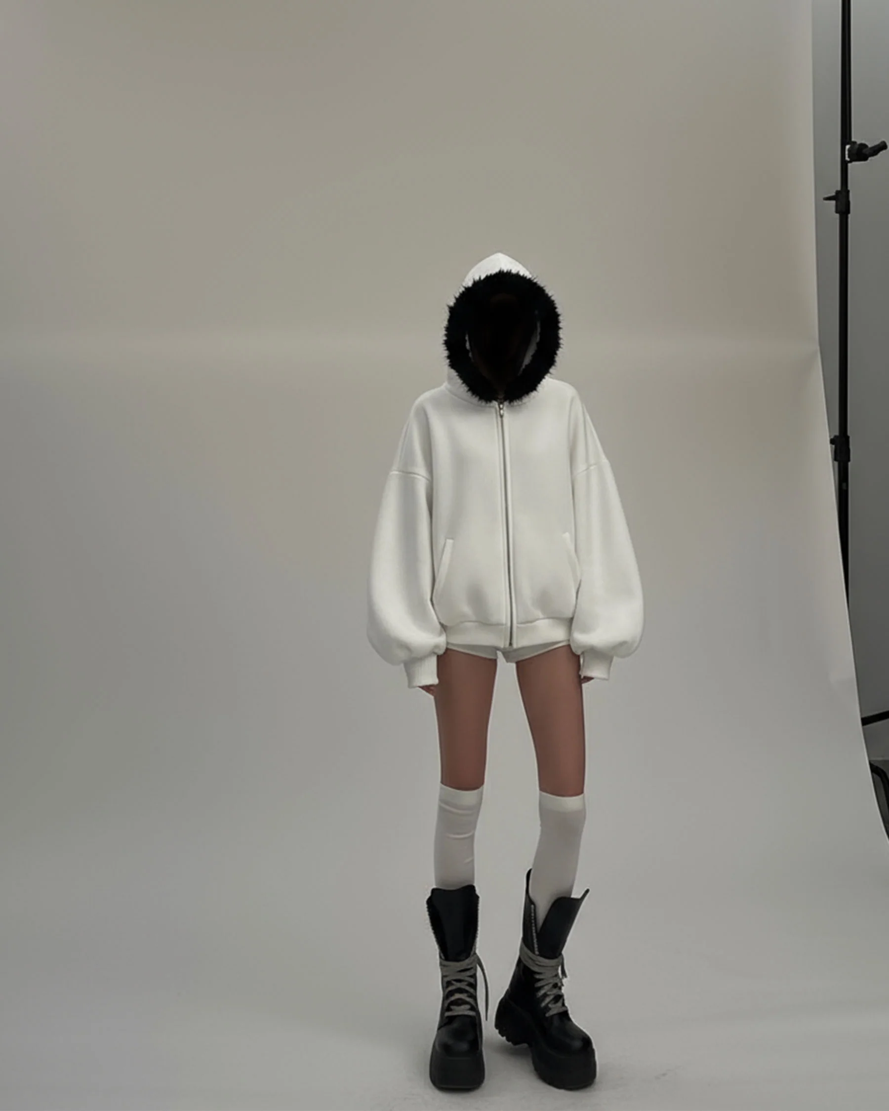 KIIKIO Fur Collar Cozy Hoodie - Image 6