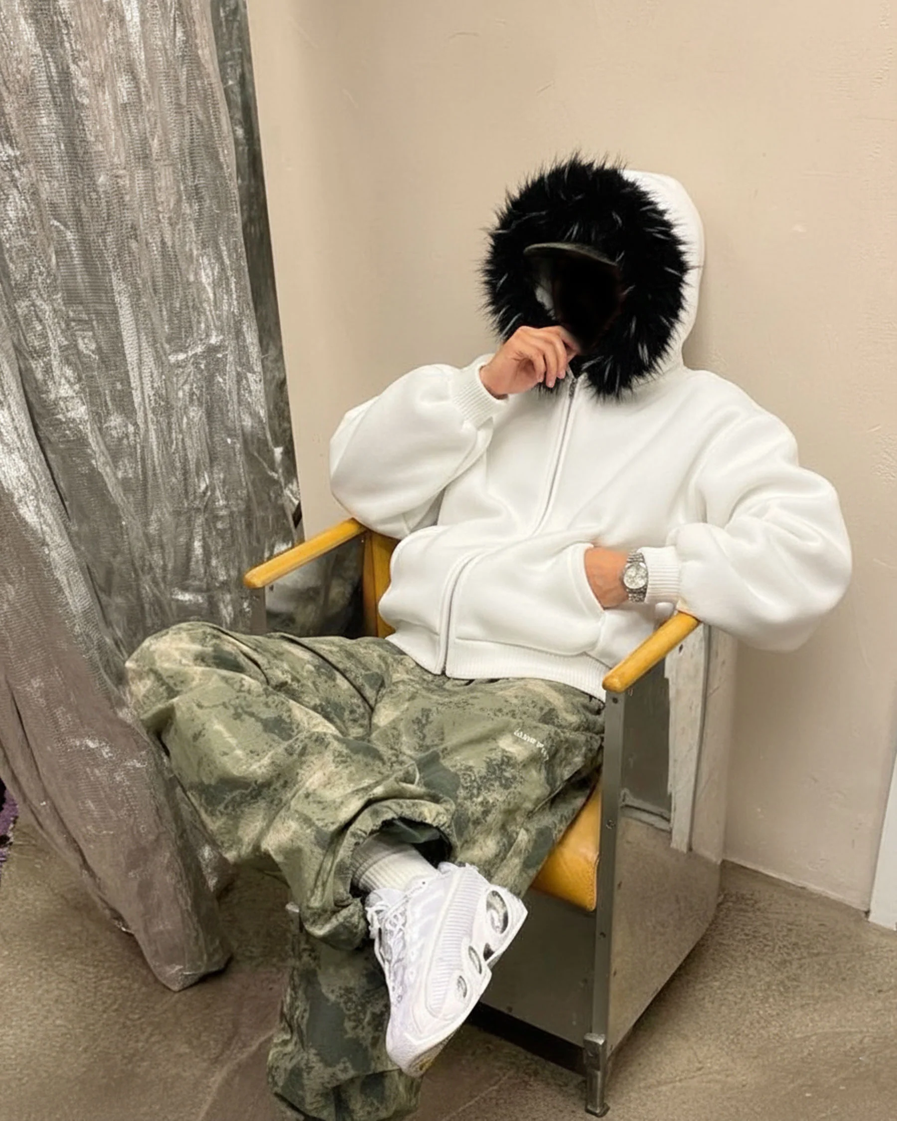 KIIKIO Fur Collar Cozy Hoodie - Image 7