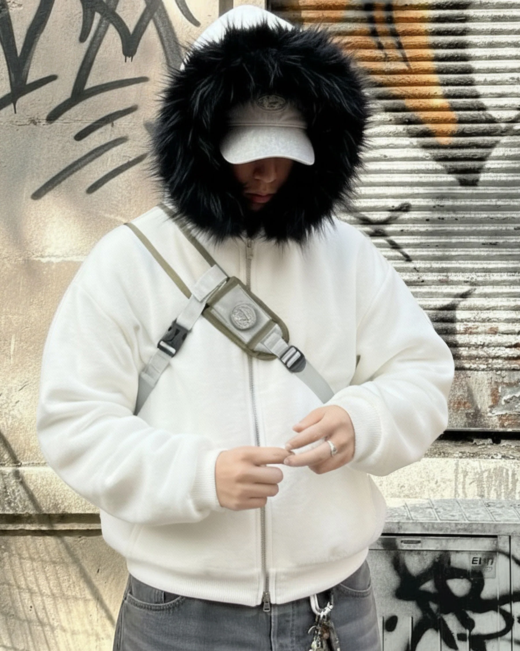 KIIKIO Fur Collar Cozy Hoodie - Image 8