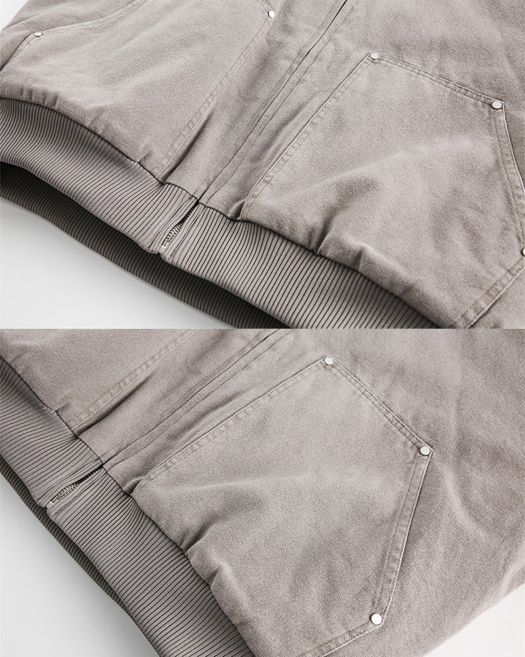 Fur-Collar Thickened Hooded Cotton Jacket - Image 5