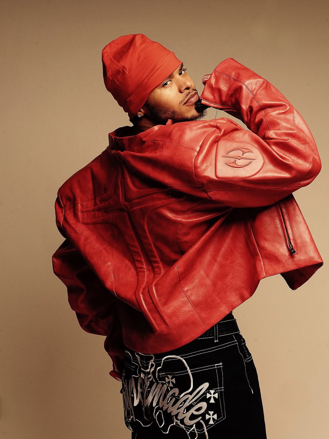 Futuristic Armor-Style Biker Jacket - Image 3