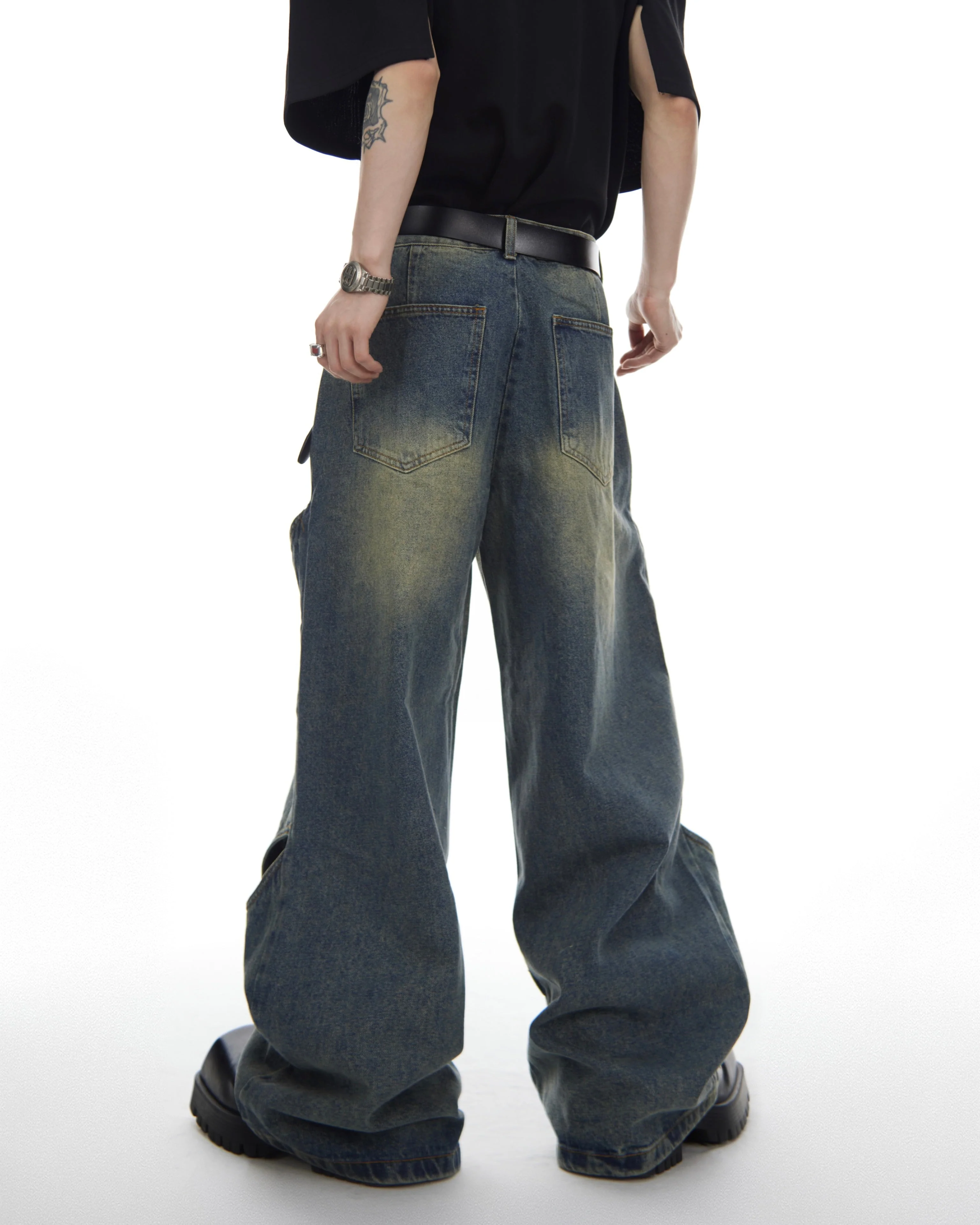 KIIKIO Street Fashion Denim Pants - Image 4