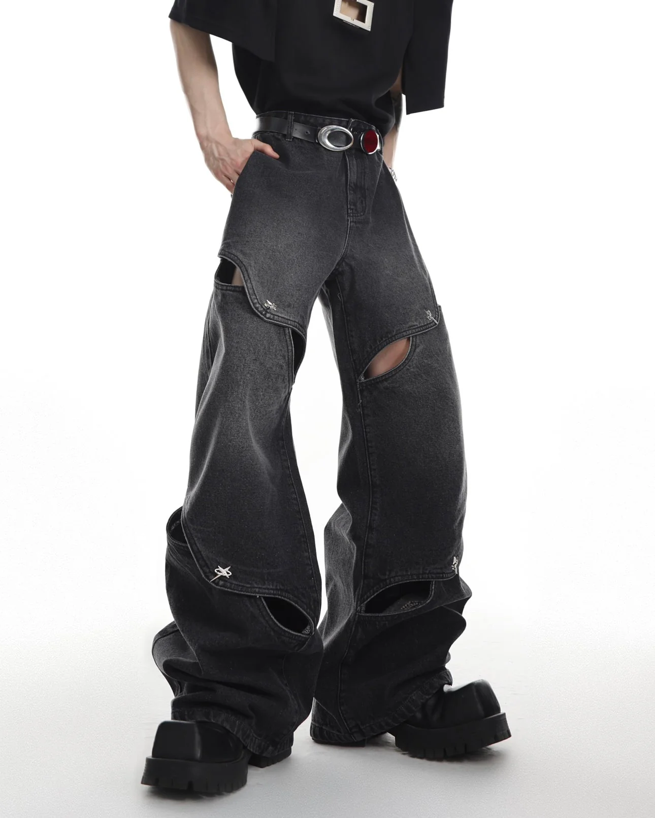KIIKIO Street Fashion Denim Pants - Image 6