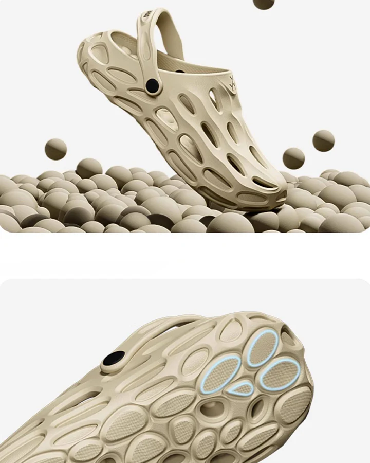 Futuristic Hollow-Out Strap Clog Sandals - Image 6