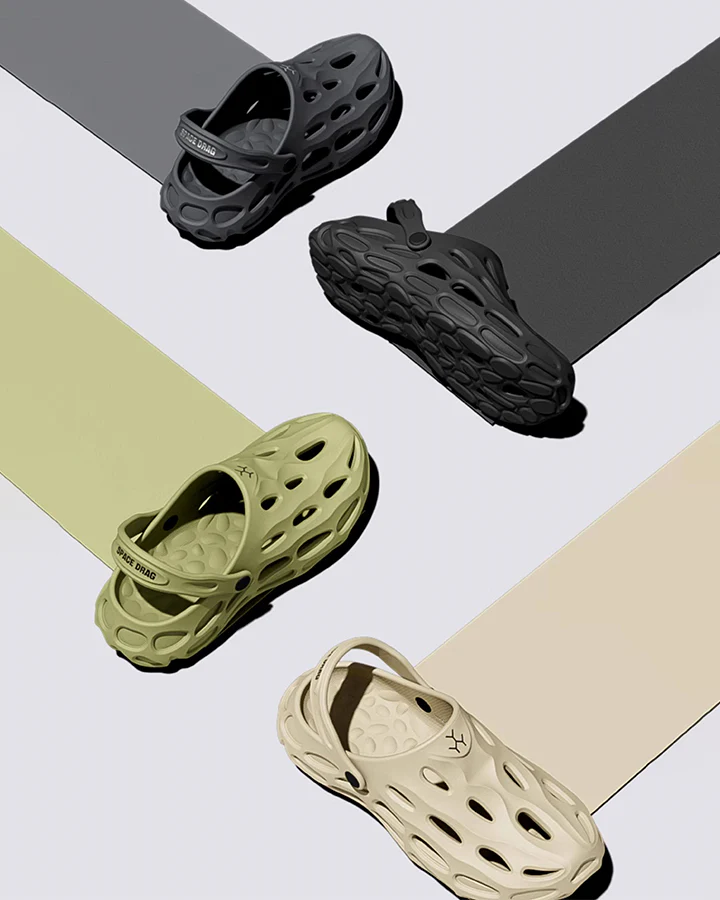 Futuristic Hollow-Out Strap Clog Sandals - Image 7