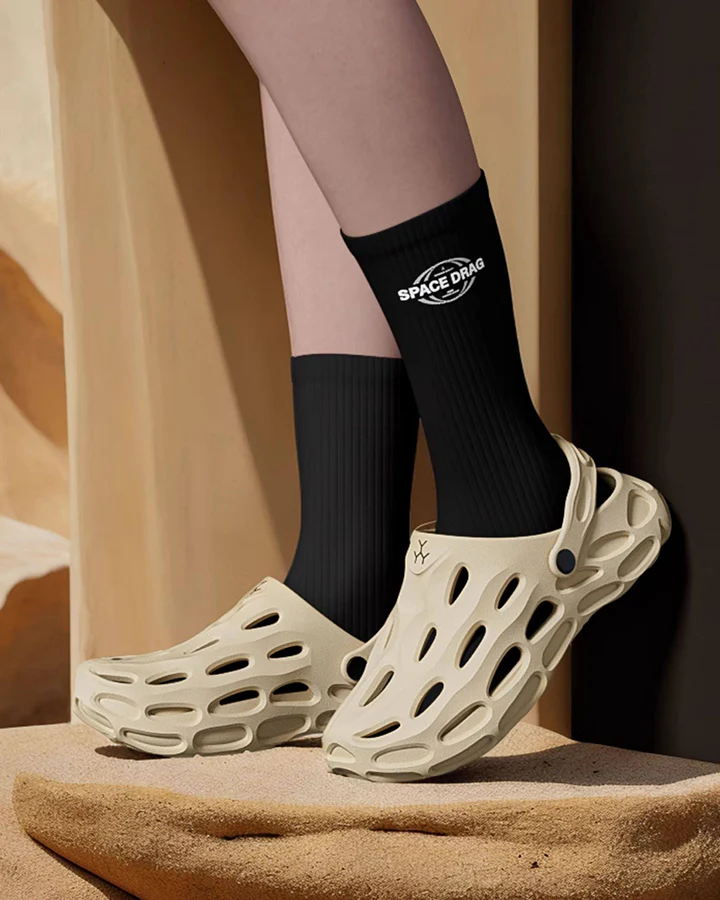 Futuristic Hollow-Out Strap Clog Sandals - Image 8