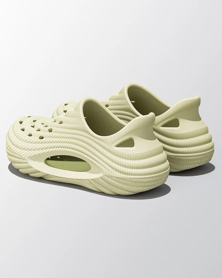 Futuristic Hollow Platform EVA Clog Slip-Ons - Image 4