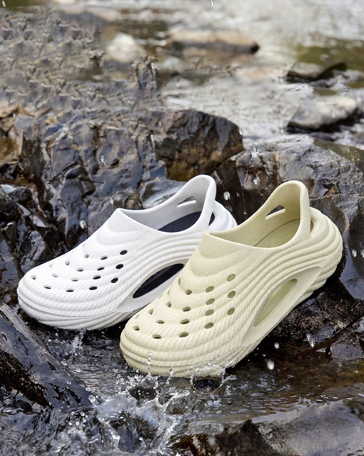 Futuristic Hollow Platform EVA Clog Slip-Ons - Image 5