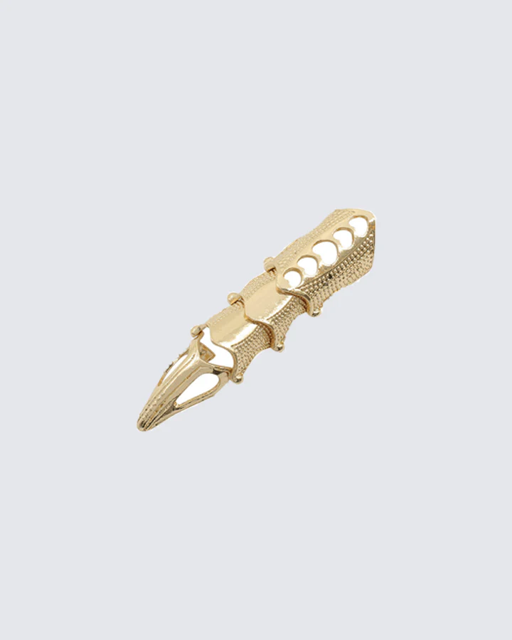 "GOTHIC CLAW" Articulated Armor Finger Ring - Image 2