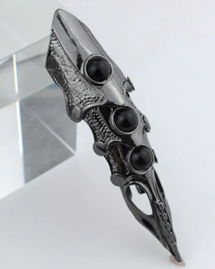 "GOTHIC CLAW" Articulated Armor Finger Ring - Image 6
