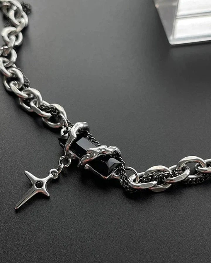Gothic Cross Charm Bracelet - Image 3