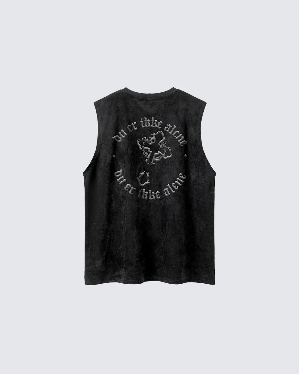 Gothic Cross Washed Sleeveless Tank - Image 4