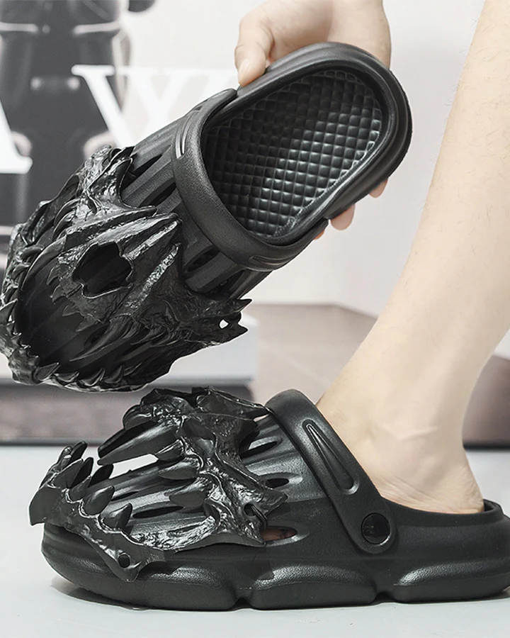Gothic Dragon Skull EVA Slide Sandals - Image 2