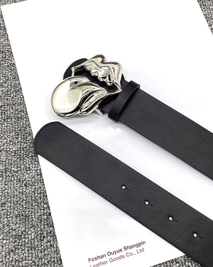 Gothic Lips PU and Alloy Belt - Image 4