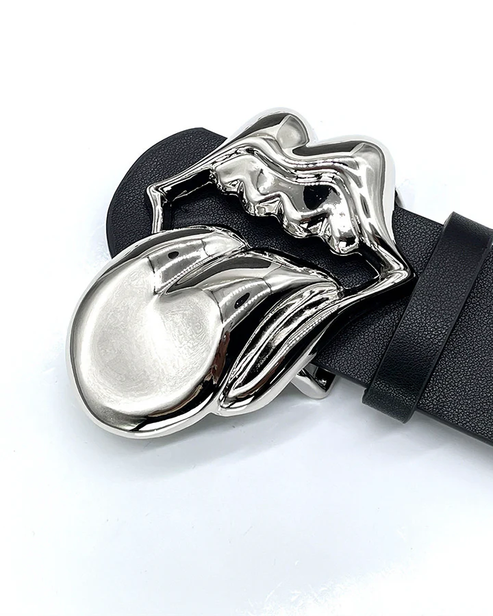 Gothic Lips PU and Alloy Belt - Image 5