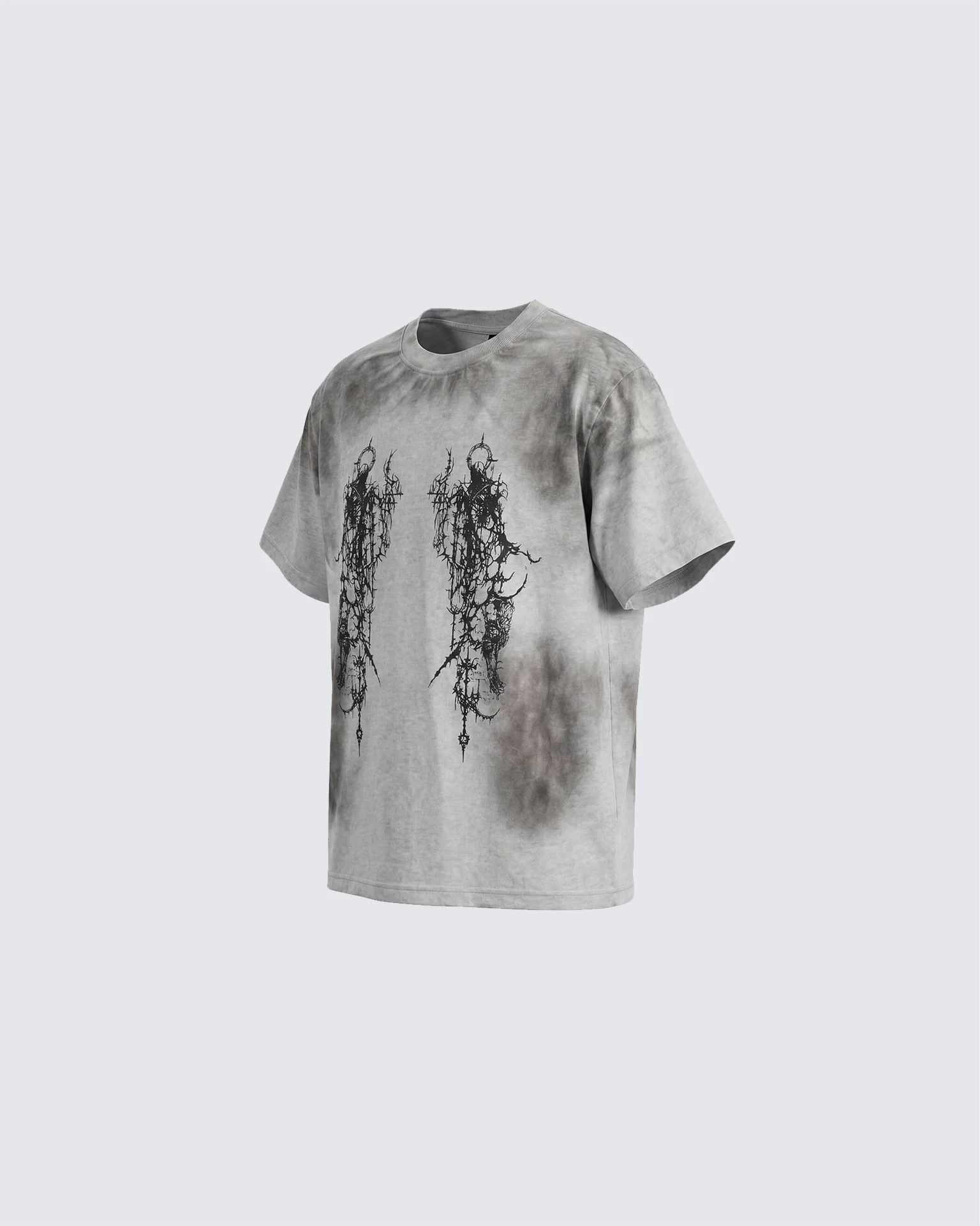 Gothic Mirror Graphic T-Shirt - Image 3