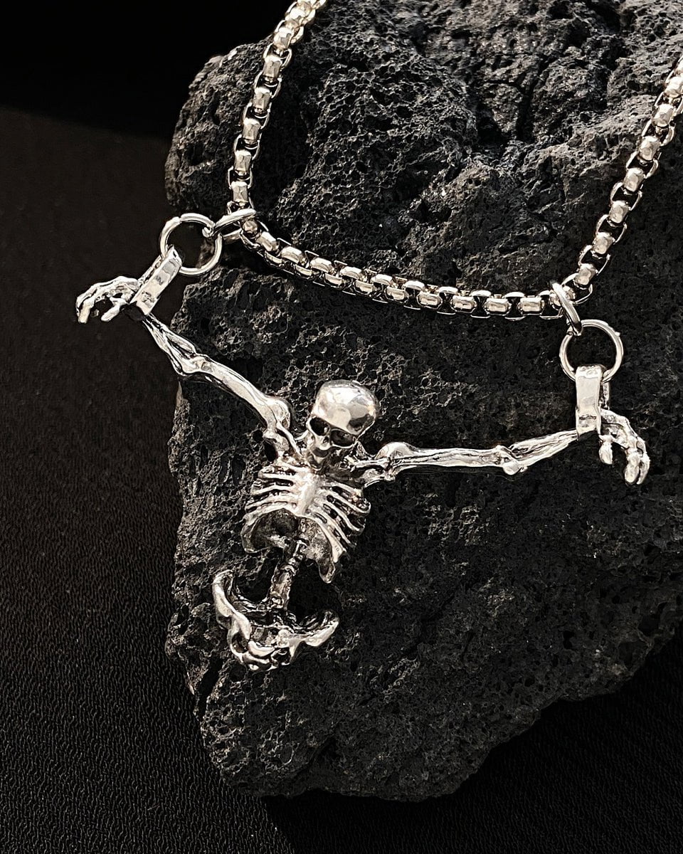 "Bound Skeleton" Gothic Necklace - Image 3