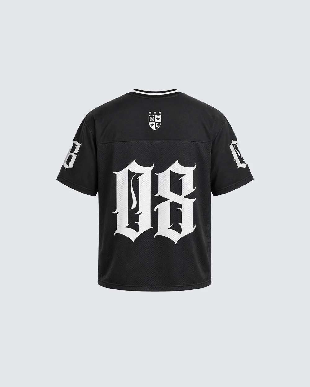 Gothic Number Mesh Jersey Tee - Image 2
