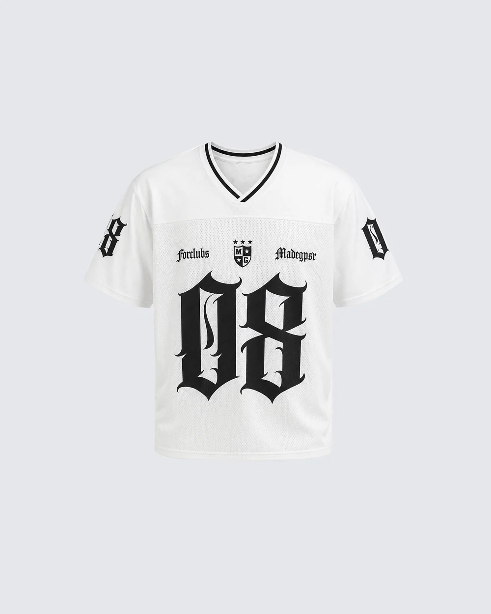 Gothic Number Mesh Jersey Tee - Image 3