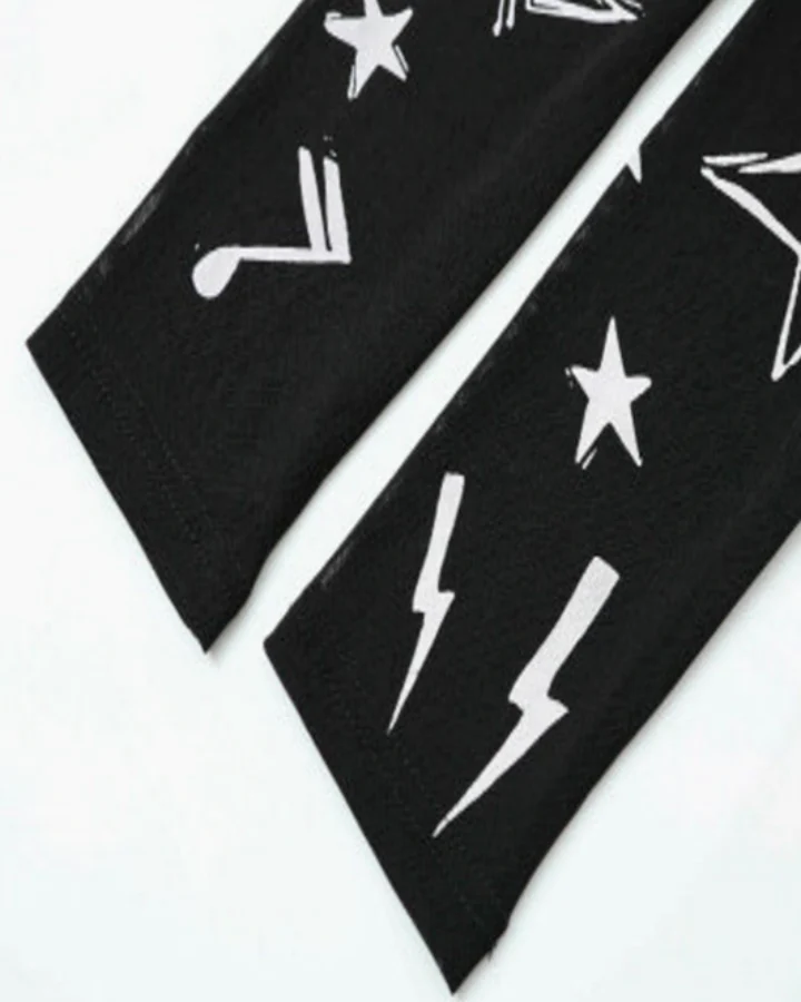 Gothic Rock Graphic Sheer Mesh Long Sleeve Tee - Image 7