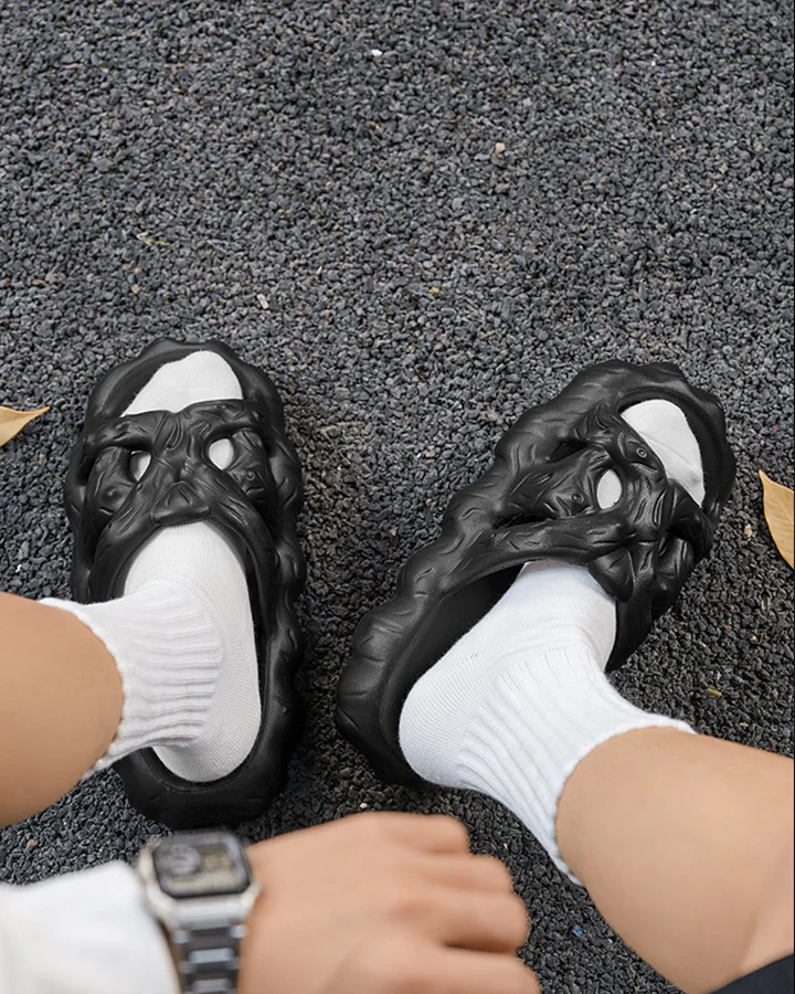 Gothic Sculpted EVA Slide Sandals - Image 2