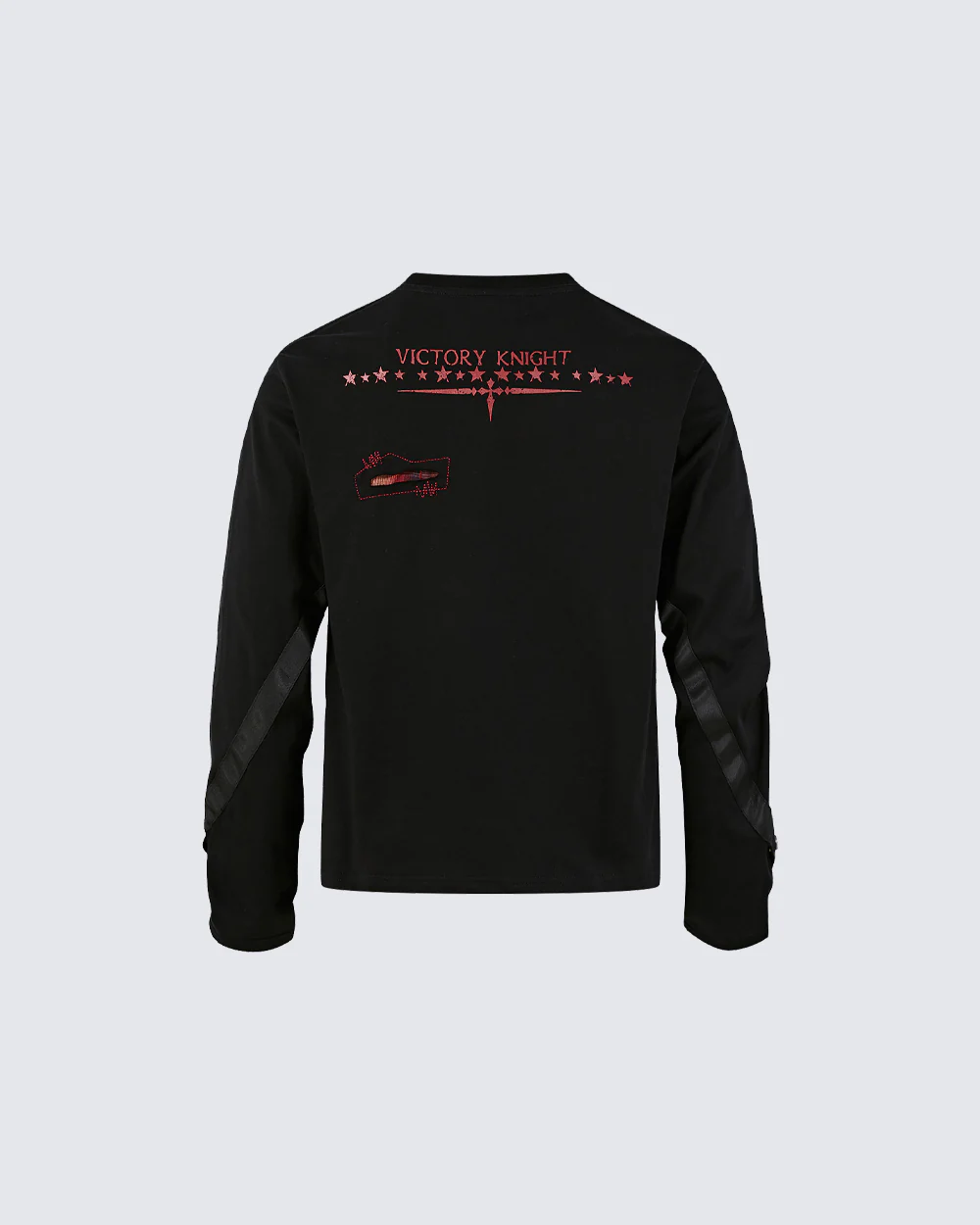 Gothic Subculture Printed Shoulder Long Sleeve - Image 3
