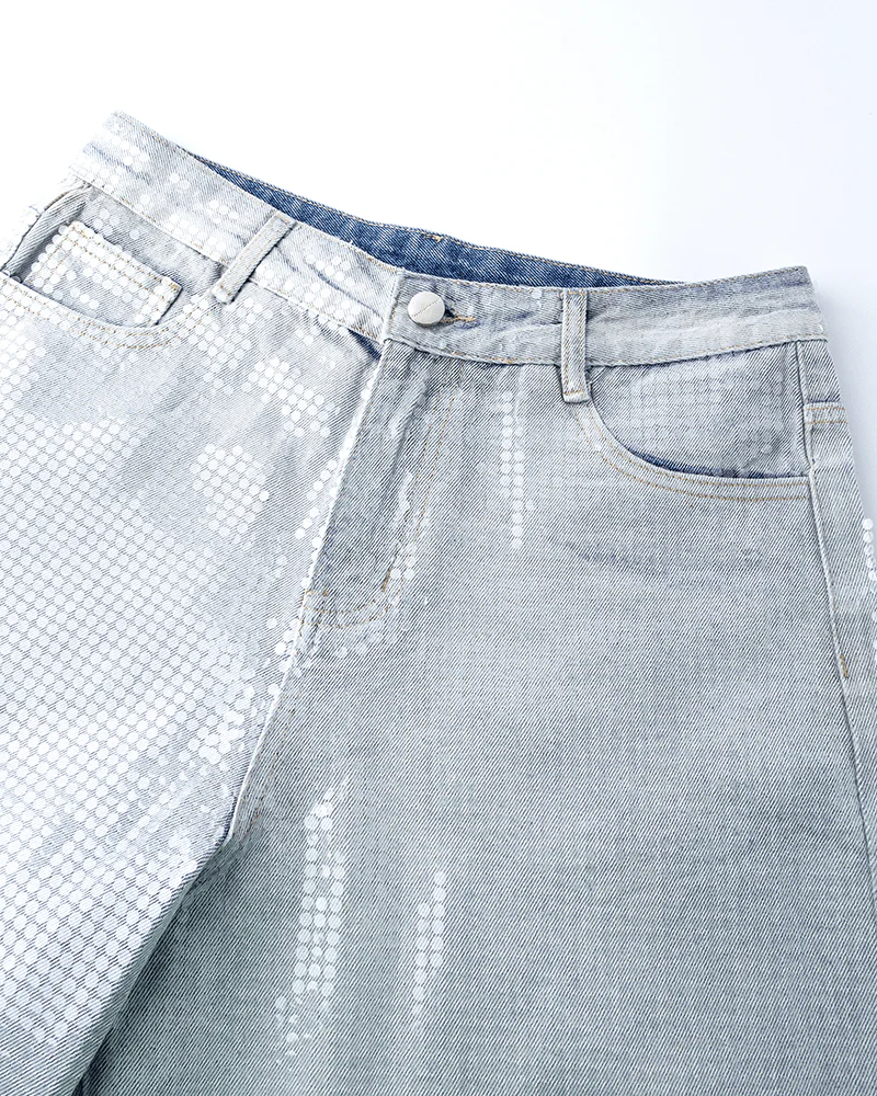 Gradient Sequin Wide-Leg Jeans - Image 7