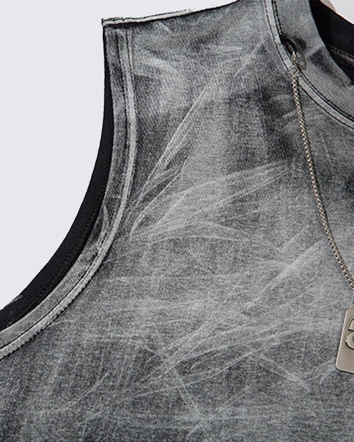 Gradient Wash Pendant Street Tank Top - Image 3