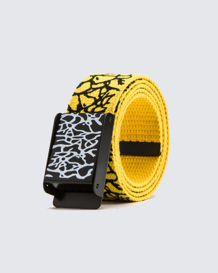 Graffiti-Print Buckle Canvas Belt - Image 4