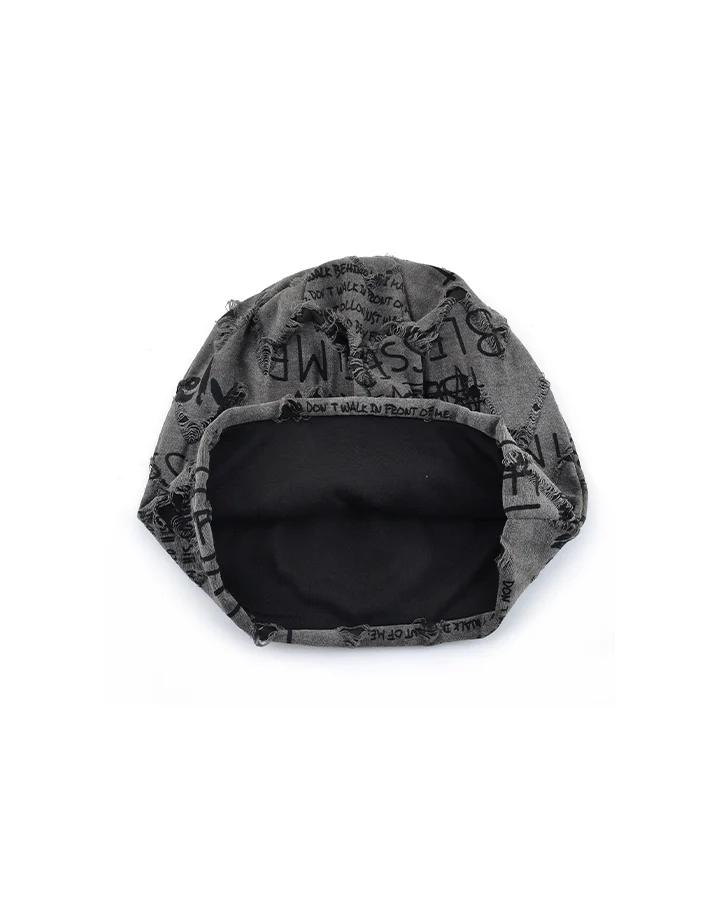 Graffiti Print Slouch Beanie - Image 8