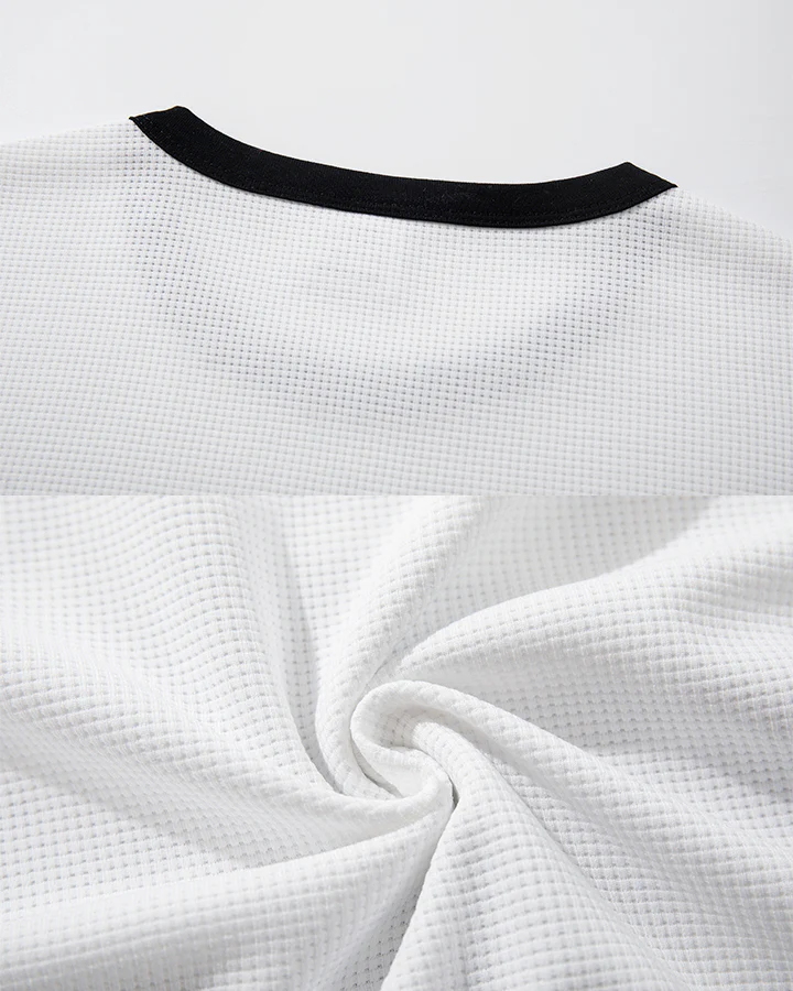 Graphic Contrast Trim Short Sleeve T-Shirt - Image 5