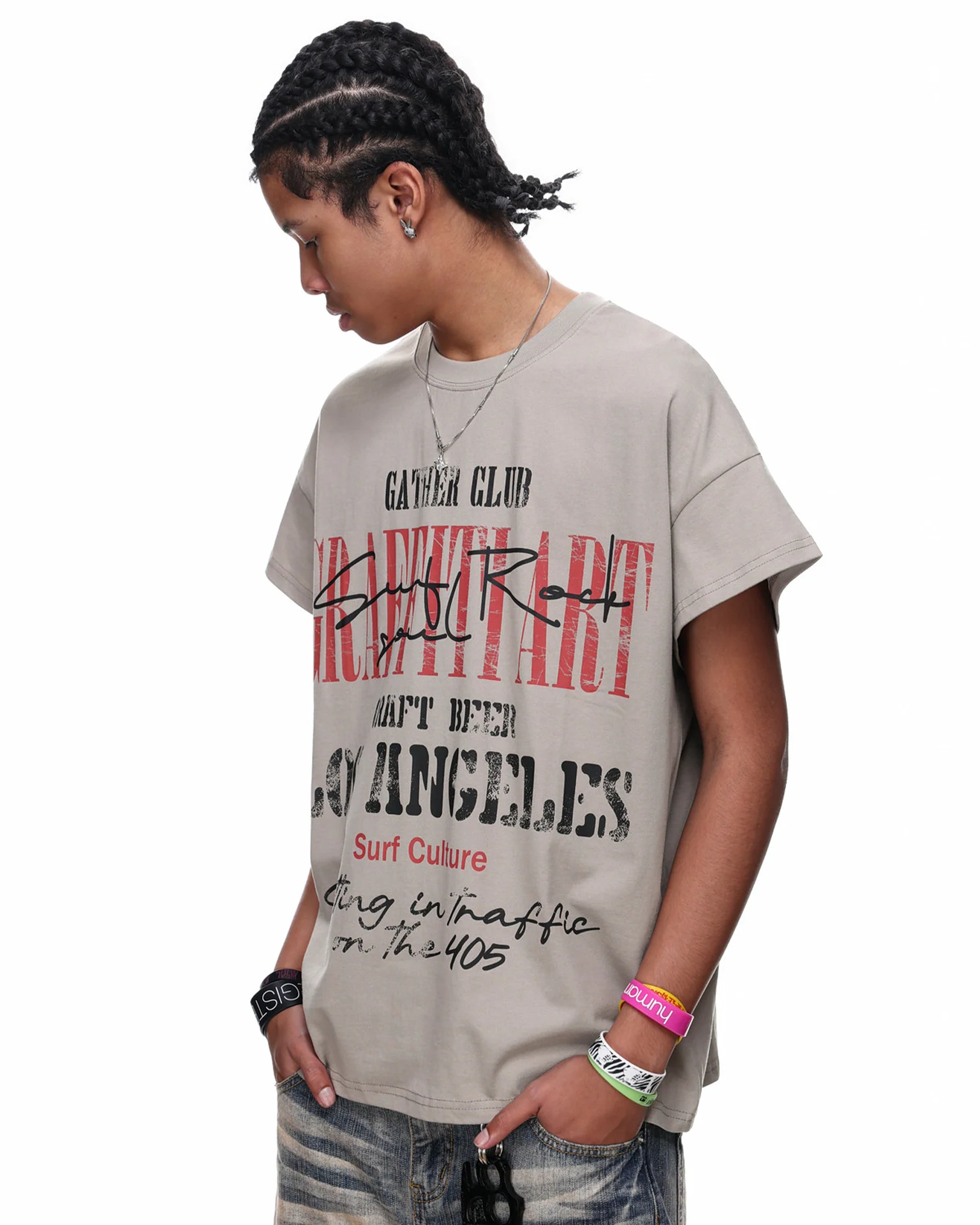 Graphic Letter Raglan Jersey T-Shirt - Image 3