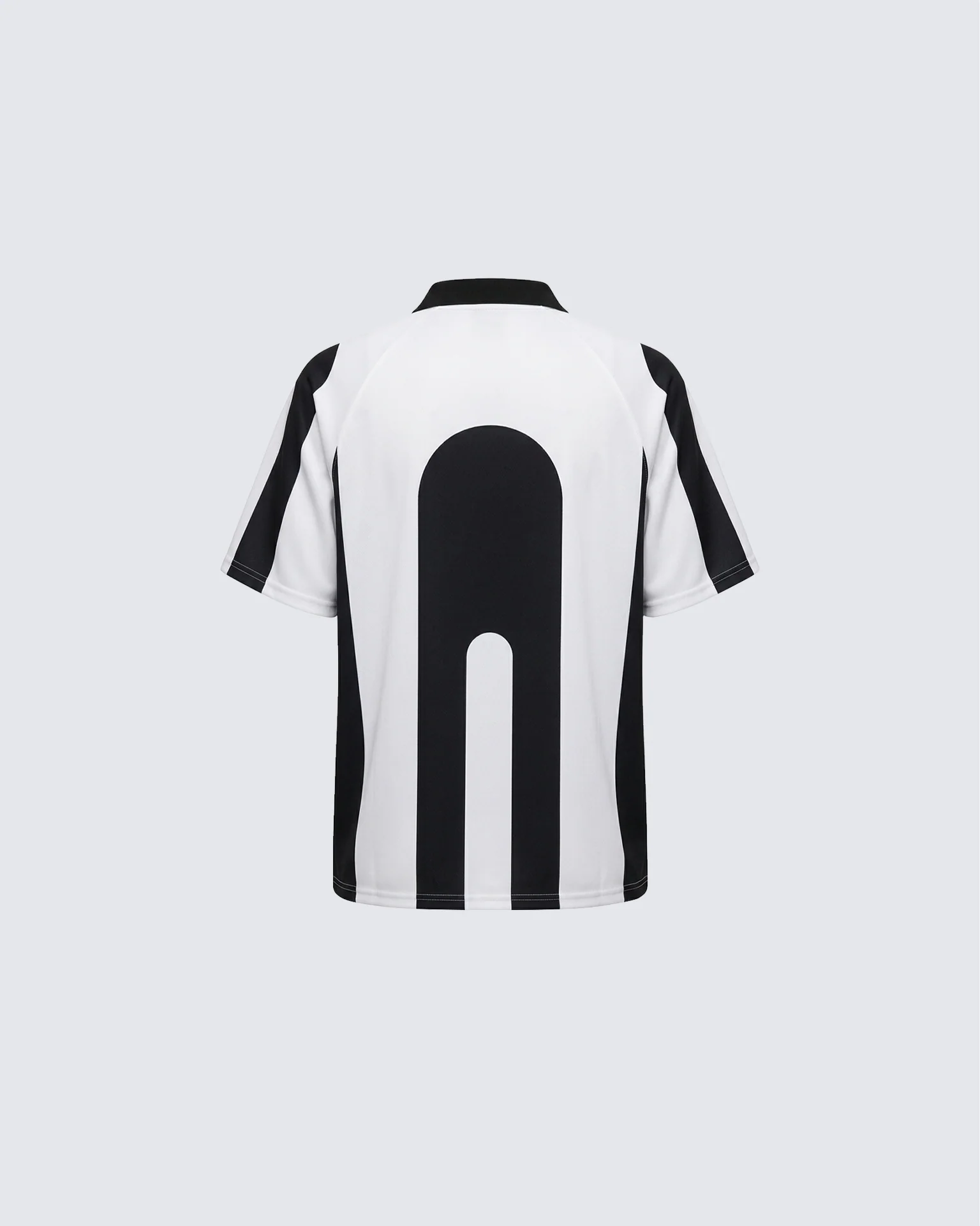 Graphic Striped Polo Jersey T-Shirt - Image 4