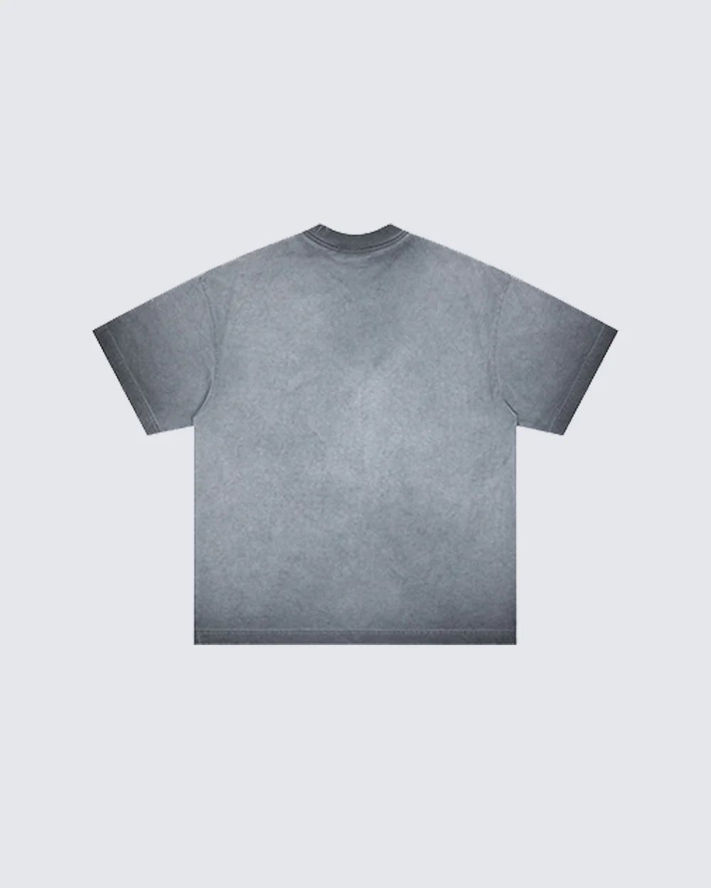 Grey Washed Graphic Print Short Sleeve T-Shirt - Image 4