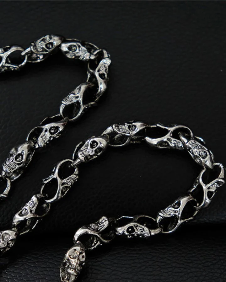 Halloween Skull Metal Wallet Chain - Image 2