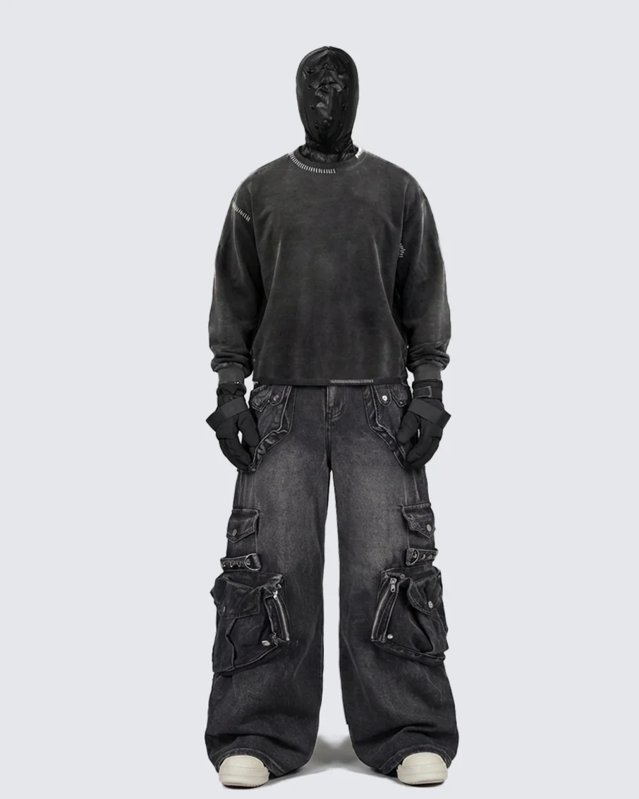 Hand-Stitched Washed Long Tee - Image 2