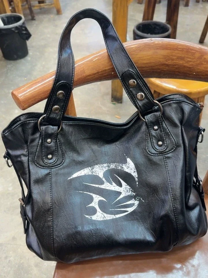 Hand-Studded Multi-Way Shoulder Bag - Image 5