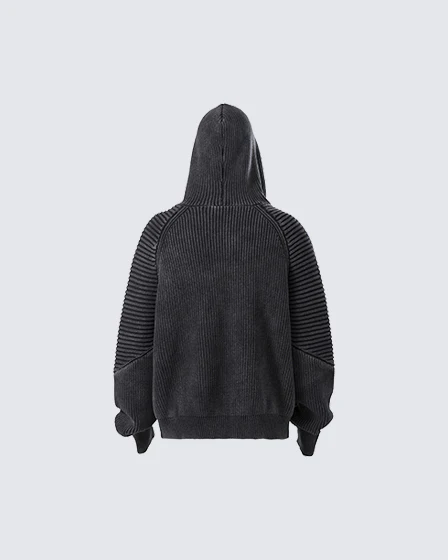 Heavy Craft Casual Knit Sweater - Image 2