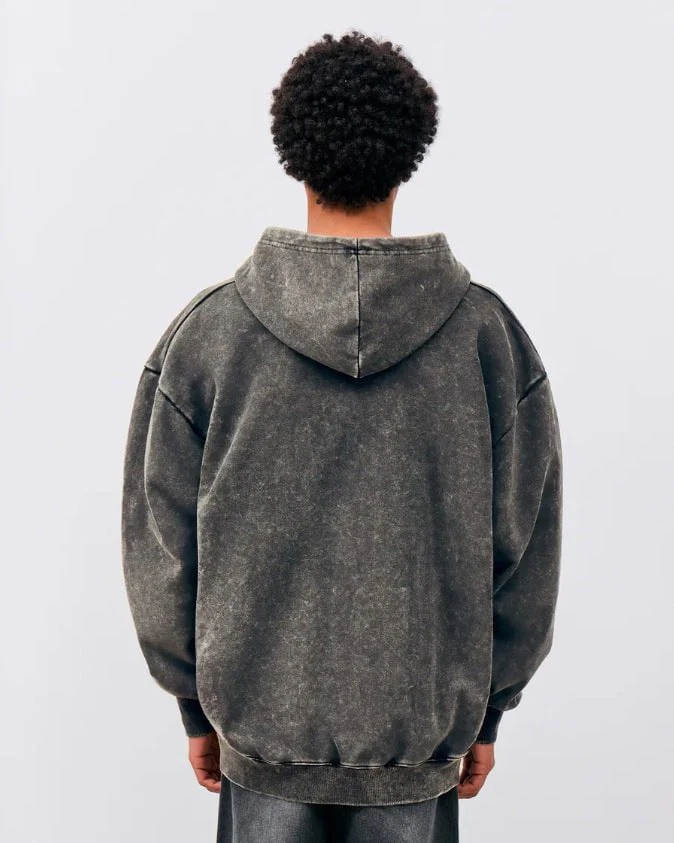 Heavyweight Vintage Zip-Up Hoodie - Image 3
