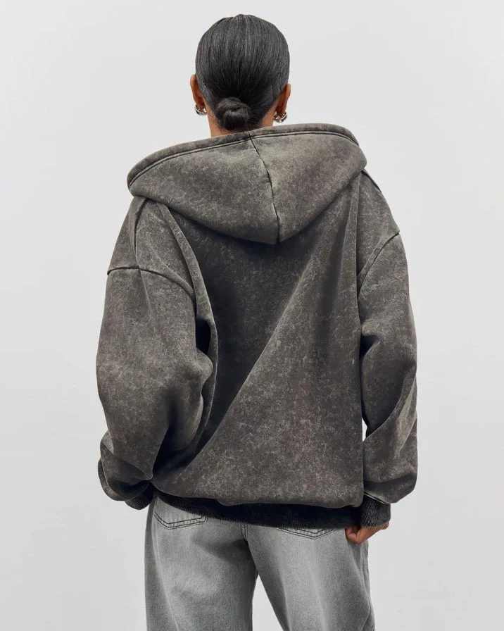 Heavyweight Vintage Zip-Up Hoodie - Image 6
