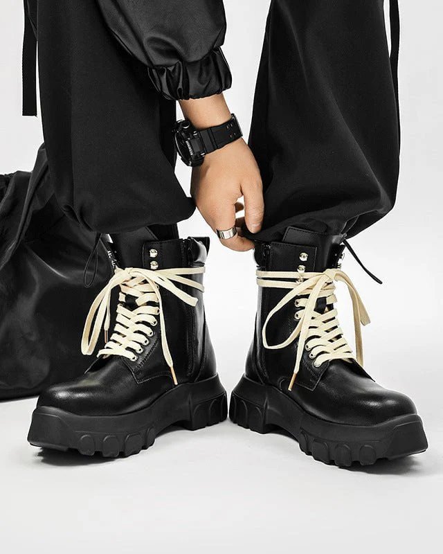 British Style Motorcycle Martin Boots - Image 2